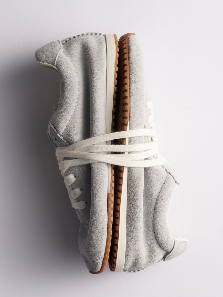 ブルー - The Set プレミアム コンフォート ソフト スエード スニーカー - 画像 2 / 6