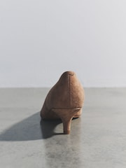 The Set Premium Leather Suede Court Shoes Camel - Image 3 of 5