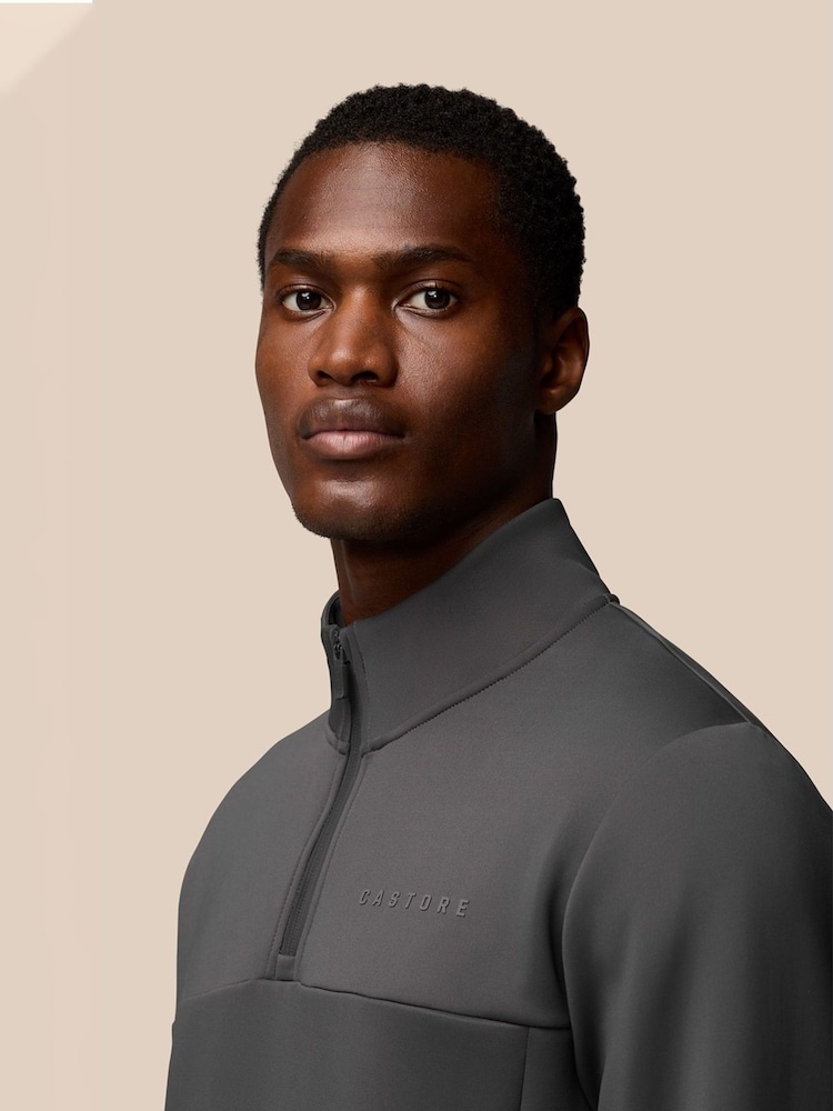 Castore Grey Flex Quarter Zip Sweatshirt - Image 3 of 3