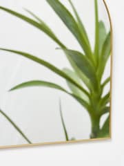 Oliver Bonas Gold Velvet Bow Hanging Mirror - Image 2 of 4