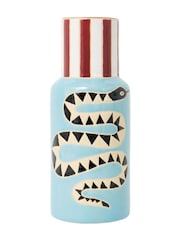 Oliver Bonas Blue Snake Ceramic Vase - Image 5 of 5