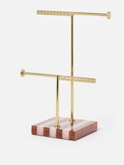 Oliver Bonas Gold Glass Boucle Jewellery Stand - Image 2 of 4