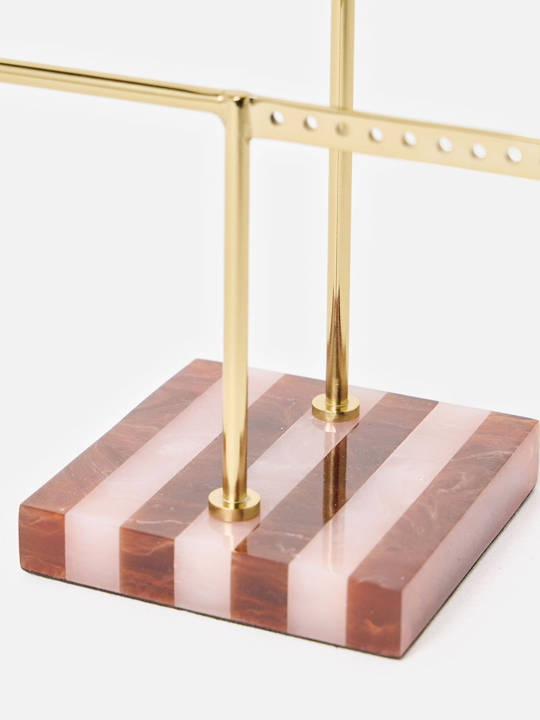 Buy Oliver Bonas Gold Glass Boucle Jewellery Stand from the Next