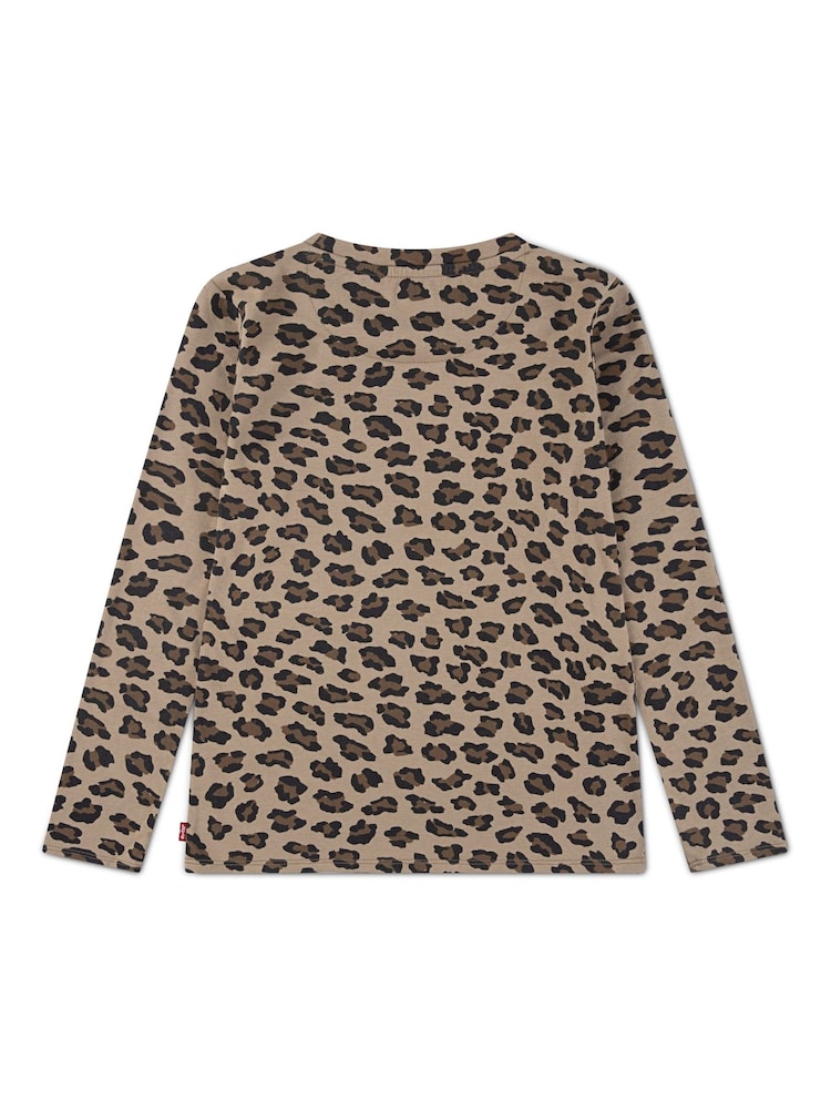 Levi's® Leopard Print Long Sleeve Top - Imagen 2 de 3