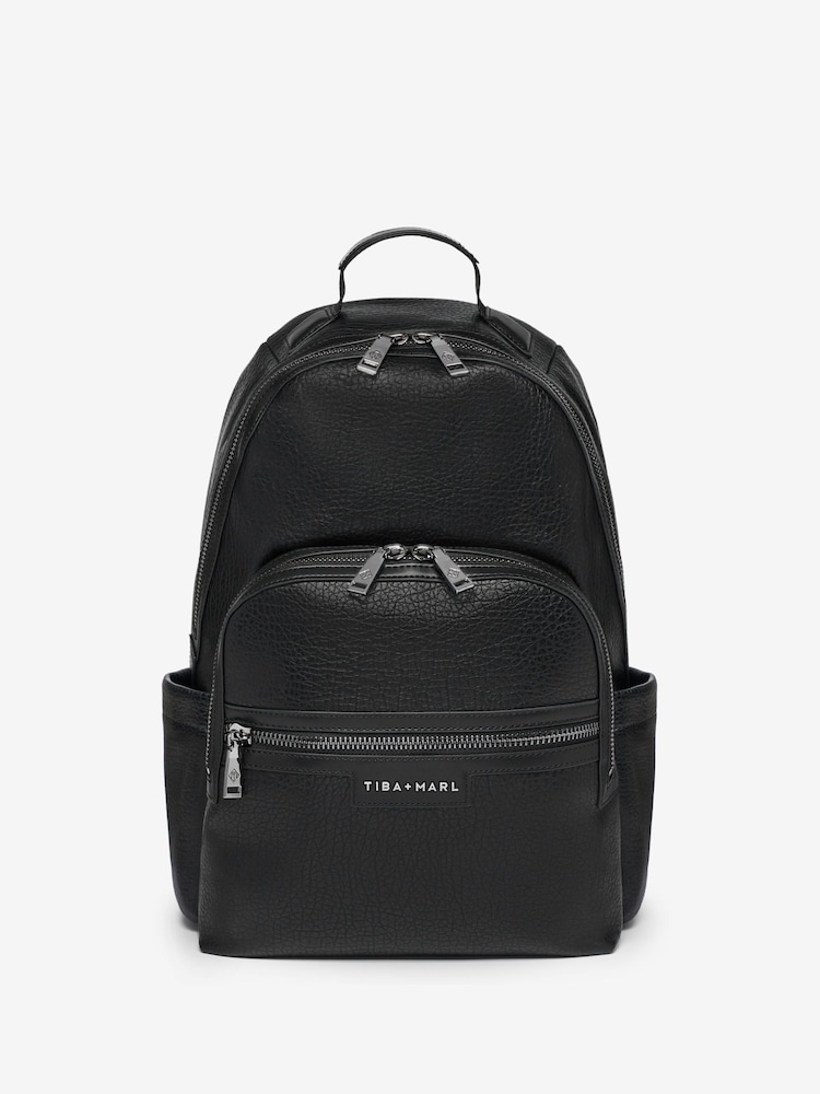 Tiba + Marl Black Elwood 2.0 Changing Backpack - Image 1 of 9 Tiba + Marl Black Elwood 2.0 Changing Backpack - Image 1 of 9