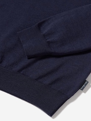 Oliver Sweeney Blue Merino Wool Roll Neck Jumper - Image 4 of 5