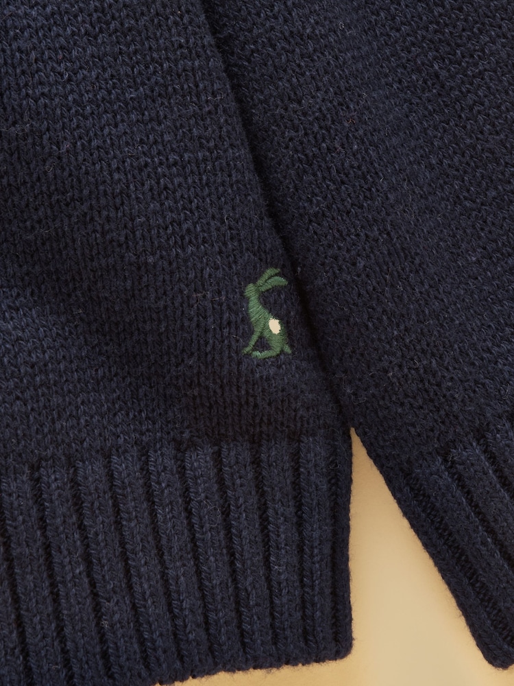 Joules Boys' Intarsia Blue Knit Jumper - Image 4 of 4 Joules Boys' Intarsia Blue Knit Jumper - Image 4 of 4