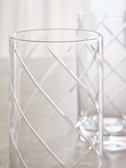 Set of 4 Evie Cut Crystal Tumbler Glasses - Imagen 2 de 3