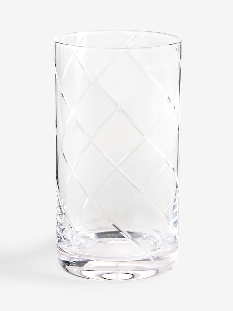 Set of 4 Evie Cut Crystal Tumbler Glasses - Imagen 3 de 3