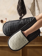 Monochrome Checked Oven Gloves - Image 1 of 4