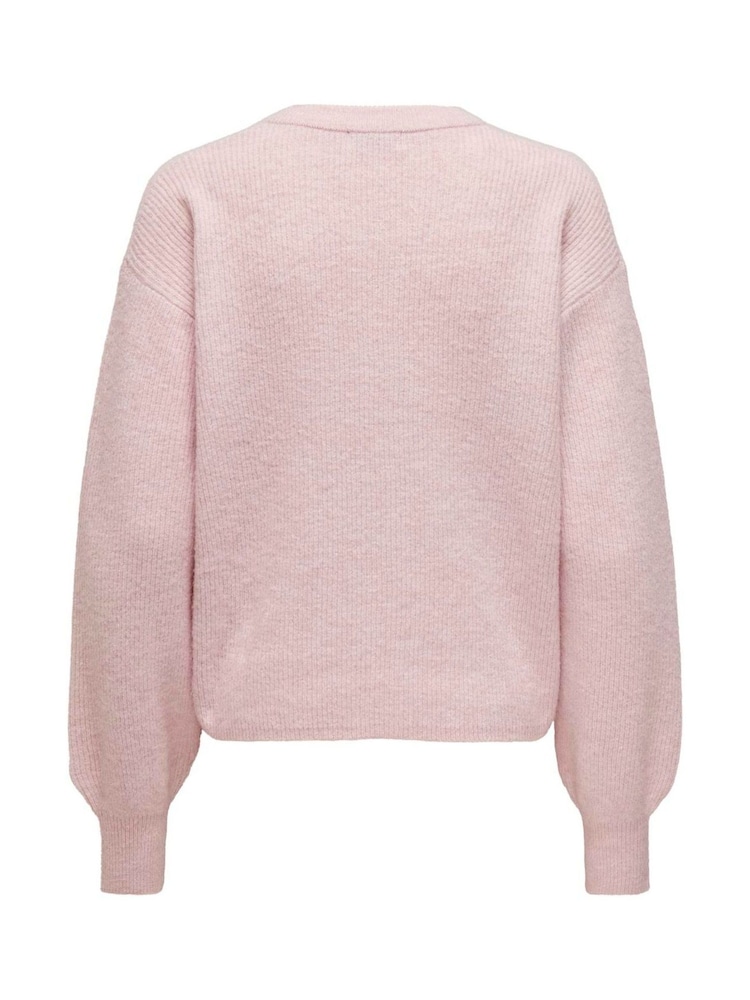 JDY Pink Long Sleeve Button Up Cardigan - Image 6 of 6 JDY Pink Long Sleeve Button Up Cardigan - Image 6 of 6