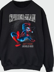 Brands In Black Marvel Spider-Man Jingle Christmas Sweatshirt - Image 4 of 5