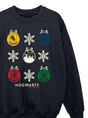 Brands In Black Harry Potter Christmas Baubles Sweatshirt - Image 4 of 5