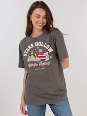 Brands In Grey Gilmore Girls Winter Festival Christmas T-Shirt - Image 1 of 5