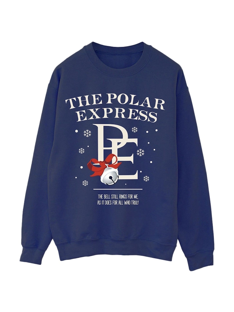 Brands In Blue Polar Express Bell Still Christmas Ring Sweatshirt - Image 2 of 5