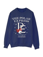 Brands In Blue Polar Express Bell Still Christmas Ring Sweatshirt - Image 3 of 5