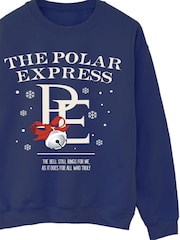 Brands In Blue Polar Express Bell Still Christmas Ring Sweatshirt - Image 4 of 5