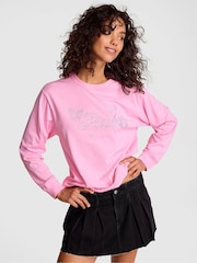 Victoria's Secret Pink Pink Lollipop Cotton Long Sleeve T-Shirt - Image 1 of 2