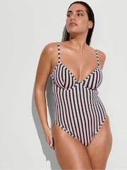 Victoria's Secret Green Iconic Stripe Swimsuit - Image 1 of 2
