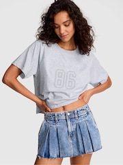 Victoria's Secret Pink Medium Heather Grey Cotton T-Shirt - Image 1 of 2