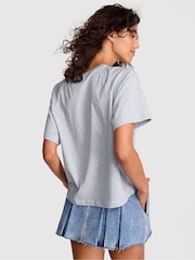 Victoria's Secret Pink Medium Heather Grey Cotton T-Shirt - Image 2 of 2