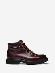 Oliver Sweeney Red Antiqued Calf Leather Hiker Boots - Image 1 of 5