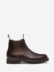 Oliver Sweeney Oiled Calf Leather Chelsea Brown Boots - Image 1 of 5