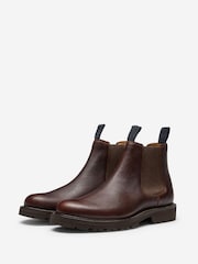 Oliver Sweeney Oiled Calf Leather Chelsea Brown Boots - Image 3 of 5