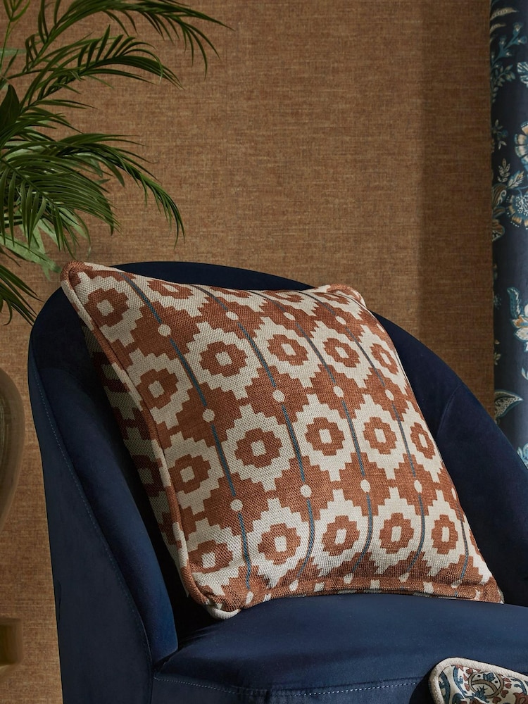 Esselle Home Orange Botanic Vines Slate Cushion - Image 1 of 4