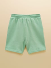 Joules Kids' Green Quater Zip Sweatshirt and Shorts Set - Image 5 of 9