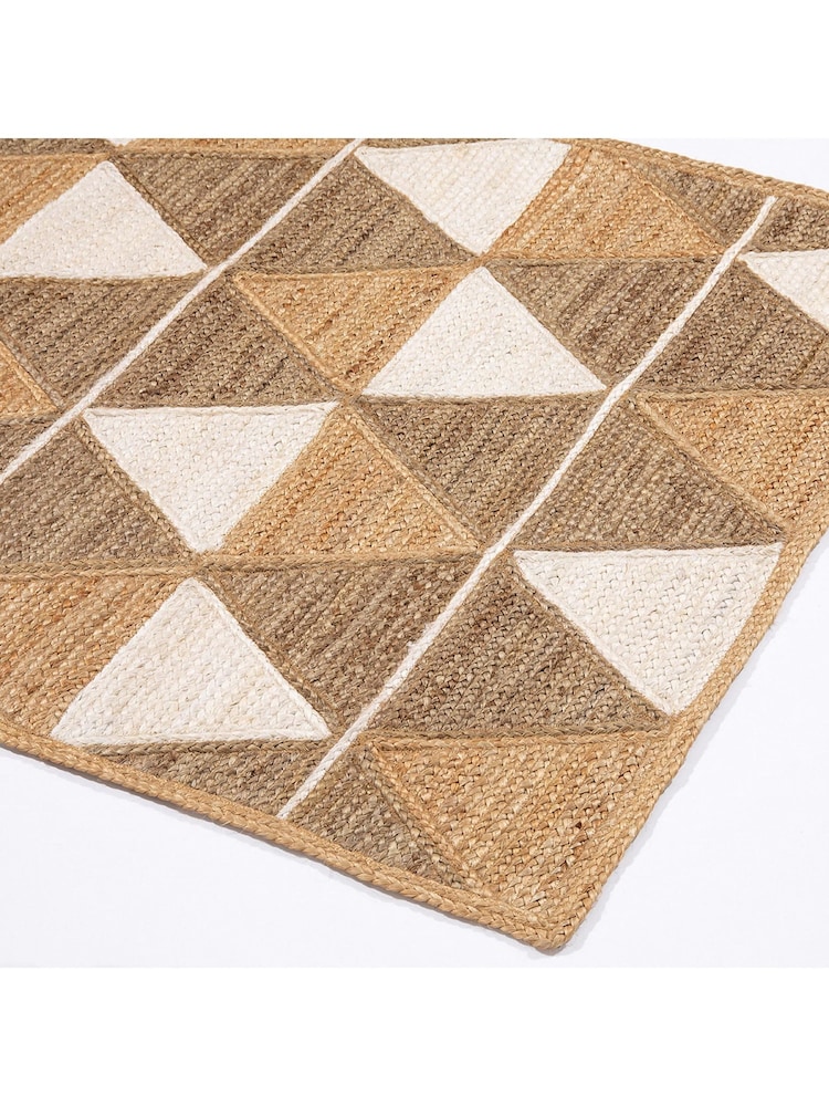 Esselle Blue Prestbury Geo Handbraided Rug - Image 4 of 4