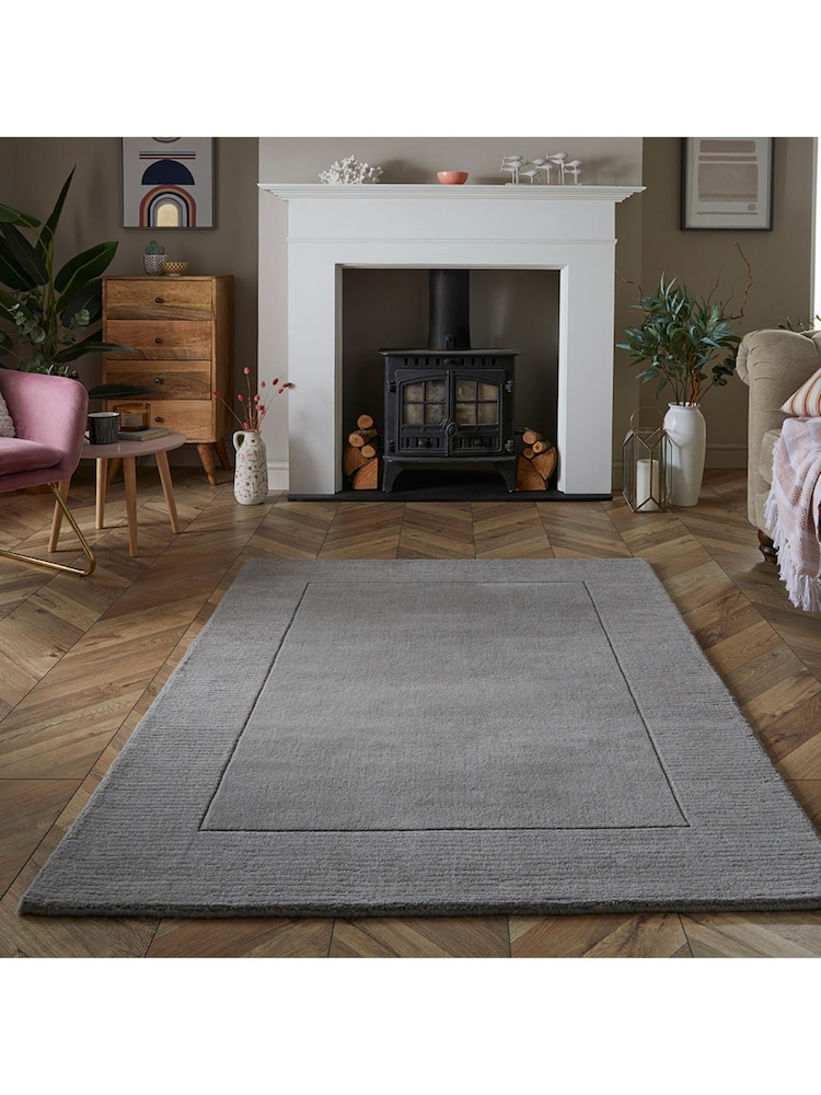Esselle Home Natural Esme Wool Rug - Image 1 of 6