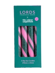 Lords Fragrance House LORDS X Colour Emporium Set of 4 Glencoe Dinner Candles - Image 1 of 4