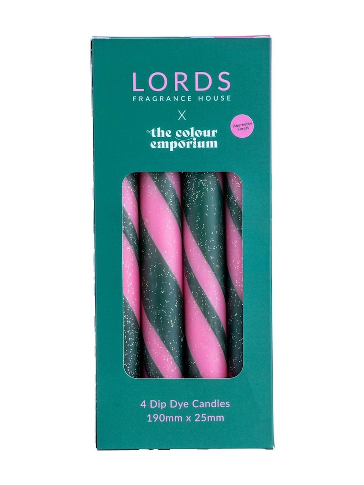 Lords Fragrance House LORDS X Colour Emporium Set of 4 Glencoe Dinner Candles - Image 1 of 4 Lords Fragrance House LORDS X Colour Emporium Set of 4 Glencoe Dinner Candles - Image 1 of 4
