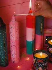 Lords Fragrance House Pink Stripe Scented Advent Candle - Image 4 of 5