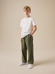 Khaki Green Pleat Chino Trousers (3-16yrs) - Image 2 of 6