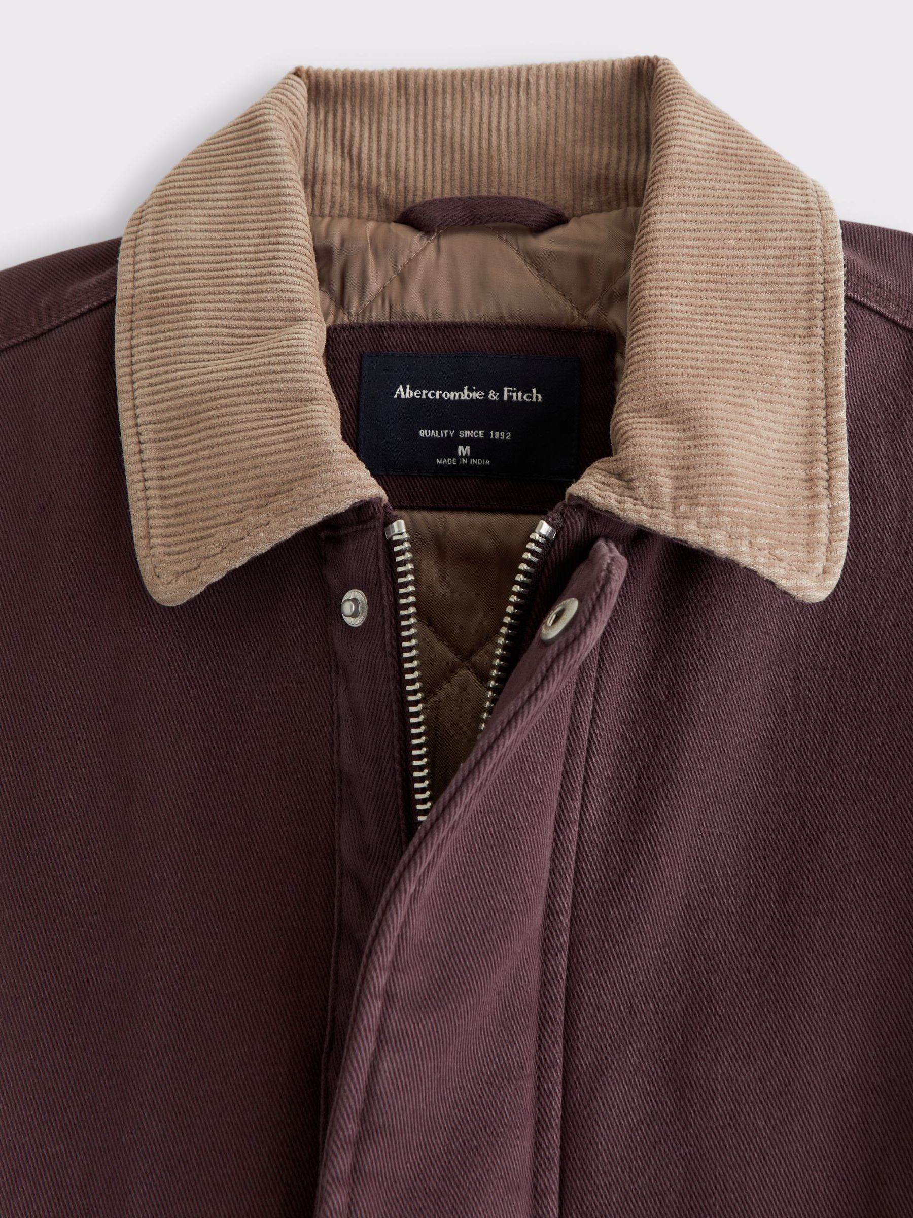 Buy Abercrombie & Fitch Brown Zip Front Jacket from Next Ireland