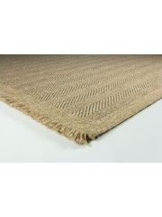 Esselle Natural Jute Effect Herringbone Rug - Image 3 of 5