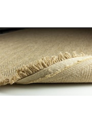 Esselle Natural Jute Effect Herringbone Rug - Image 4 of 5