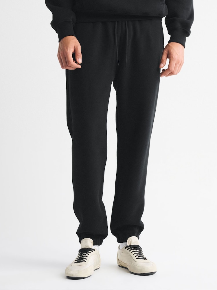 Abercrombie & Fitch Black Essential Cinched Joggers - Image 1 of 9