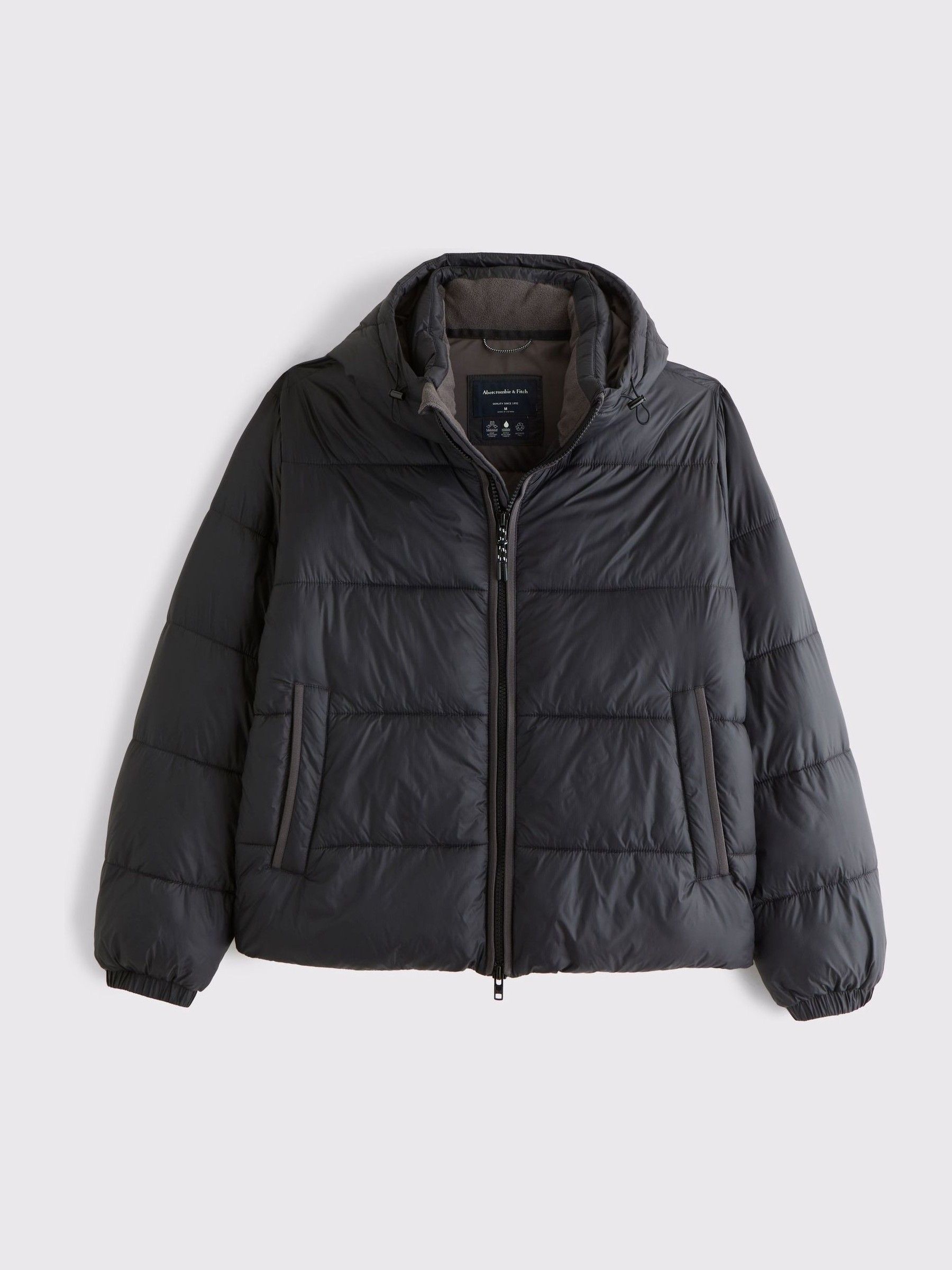 Next：日本 ブラック - Abercrombie & Fitch フード付きパファーコート