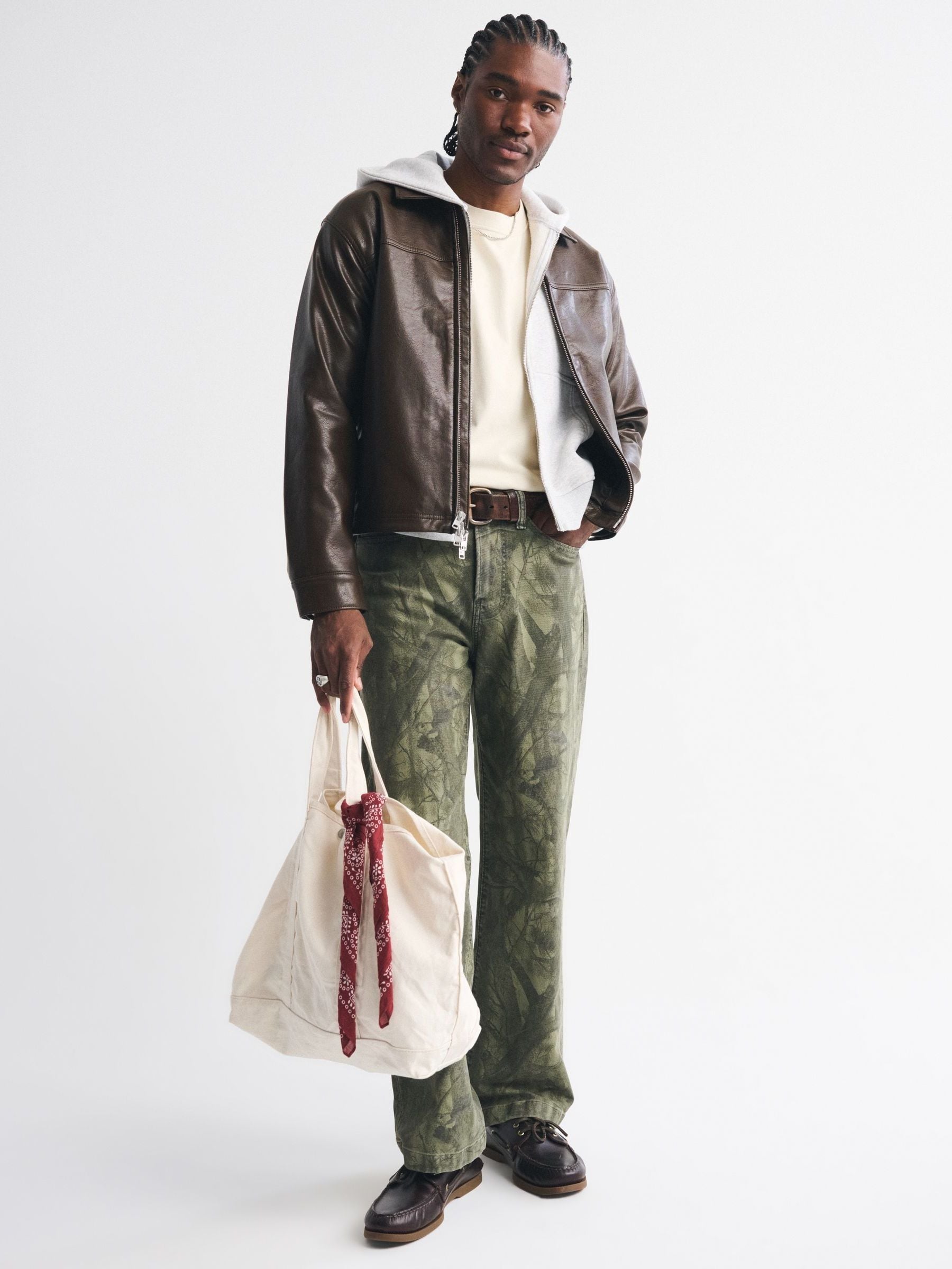 Buy Abercrombie & Fitch Brown Mid Length Zip Jacket from the Next