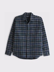 Abercrombie & Fitch Blue Plaid Flannel Shirt - Image 1 of 2