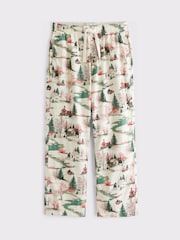 Abercrombie & Fitch White Plaid Pyjama Bottoms - Image 1 of 1