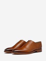 Oliver Sweeney Brown Antiqued Leather Oxford Shoes - Image 3 of 5