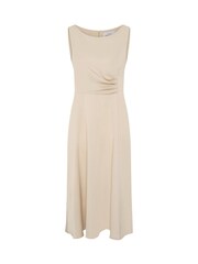 Gina Bacconi Cream Sandy Sleeveless Midi Dress - Image 7 of 7