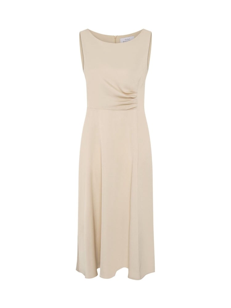 Gina Bacconi Cream Sandy Sleeveless Midi Dress - Image 7 of 7 Gina Bacconi Cream Sandy Sleeveless Midi Dress - Image 7 of 7