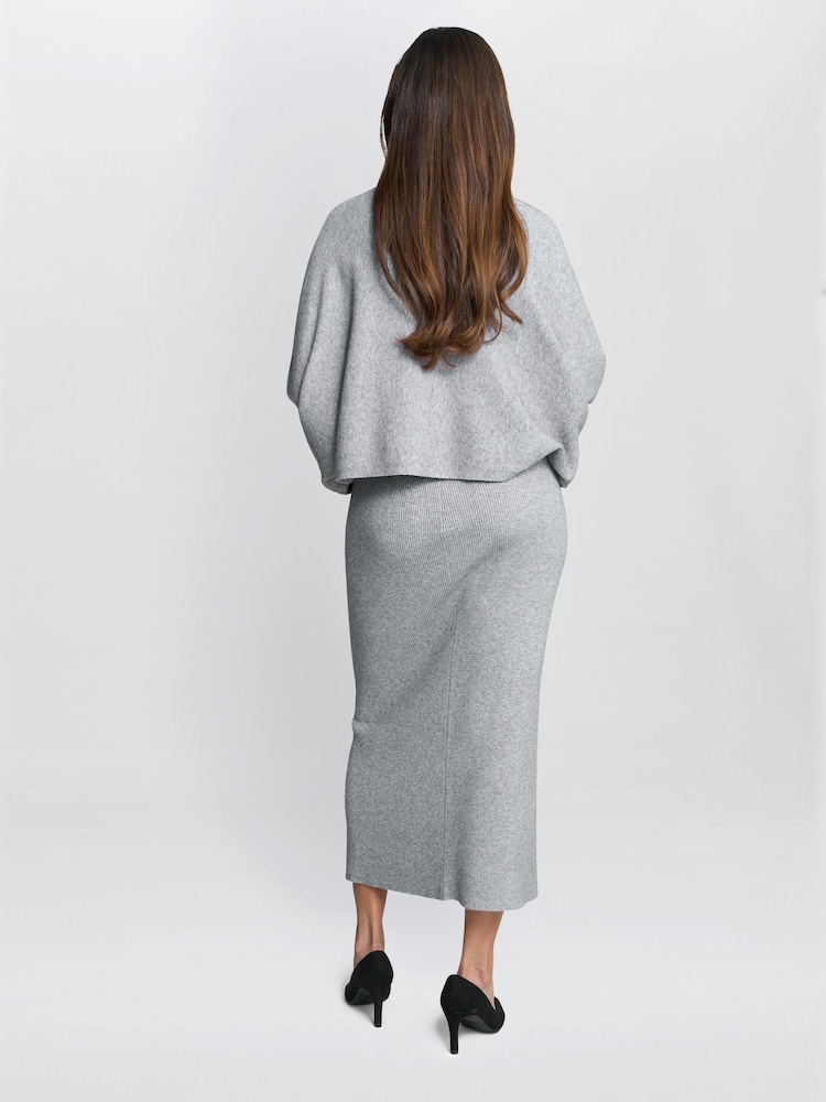 Gina Bacconi Grey Vanna Sequin Cuff Jumper - Image 2 of 7