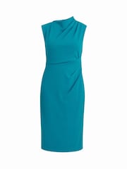 Gina Bacconi Blue Margaret Sleek Midi Dress - Image 6 of 6