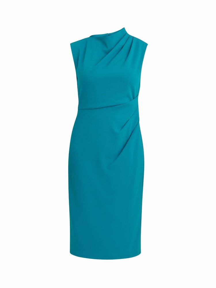 Gina Bacconi Blue Margaret Sleek Midi Dress - Image 6 of 6 Gina Bacconi Blue Margaret Sleek Midi Dress - Image 6 of 6
